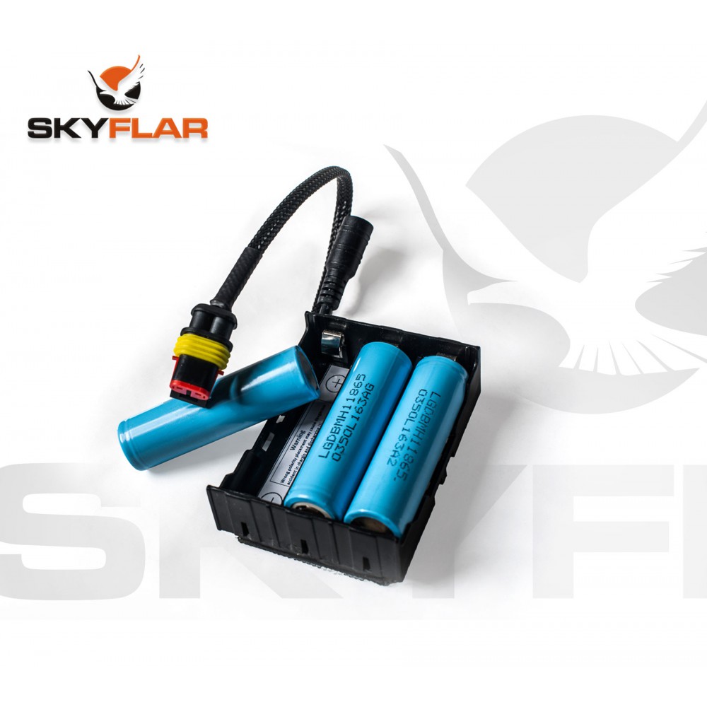 SKYFLAR Li-Ion Power Pack Kit 12.6V For Paramotor PPG LED Strobe NO Batteries 